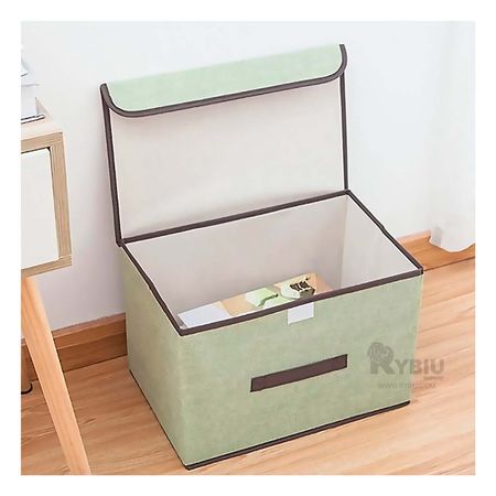 Caja Decoradora Multiusos Moderna de Color Verde Y+Stickers