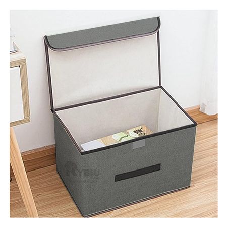 Caja Almacenera para Ropa en Color Plomo Y+Agendita