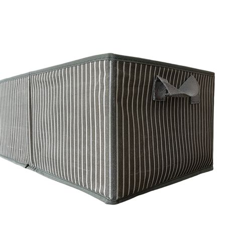 Caja de Almacenamiento de Ropa Plegable  XL Rayas Caja de Almacenamiento de Ropa Plegable XL Rayas