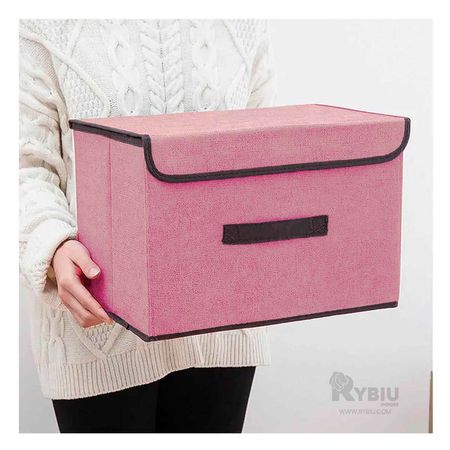 Caja Elegante para Ordenar en Color Rosado Y+Papel de Regalo