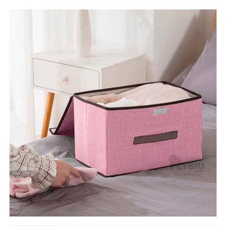 Caja Multiusos y Versatil en Color Rosado Y+Stickers