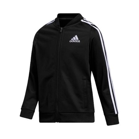 Casaca Adidas Original CM5182 Bomber Tricot Color Negro Para Niños -Nezmun Talla XL