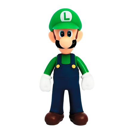 Muñeco Juguete Super Mario Bros - Luigui Clasico Verde 12cm - Nezmun