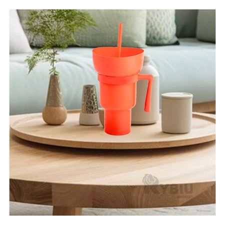 Vaso Funcional de Bebida Color Naranja Y+Agendita