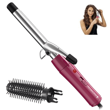 Rizadora Remington con Cepillo Chrome Curls - CI11A19