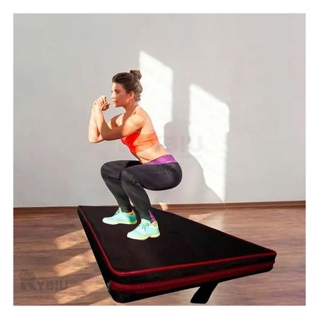 Colchoneta de Pilates Negra S con Rojo Y+Papel de Regalo