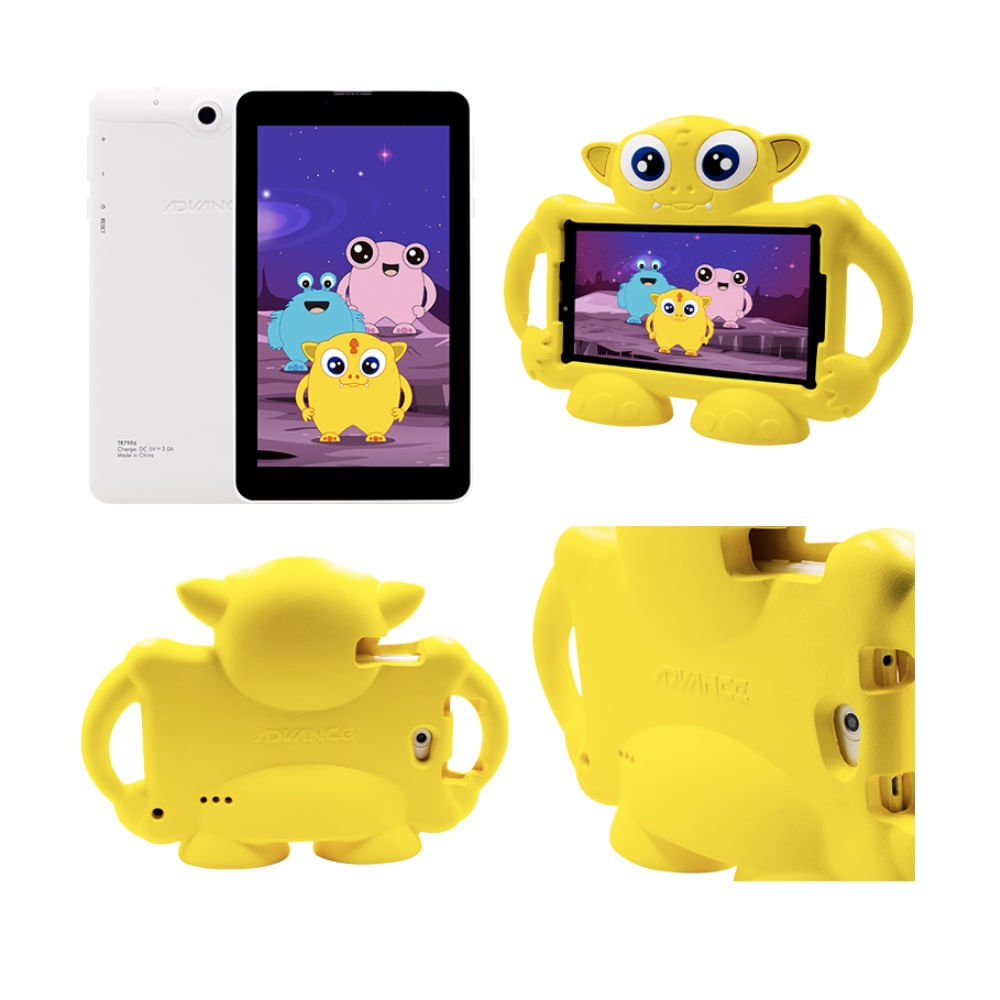 Tablet Advance Intro TR7996 7 Pulgadas IPS Android 11 Go 3G DualSIM 32GB RAM 2GB Amarillo