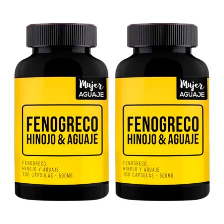 Fenogreco, Hinojo y Aguaje 500 mg Mujer Aguaje Pack x 2