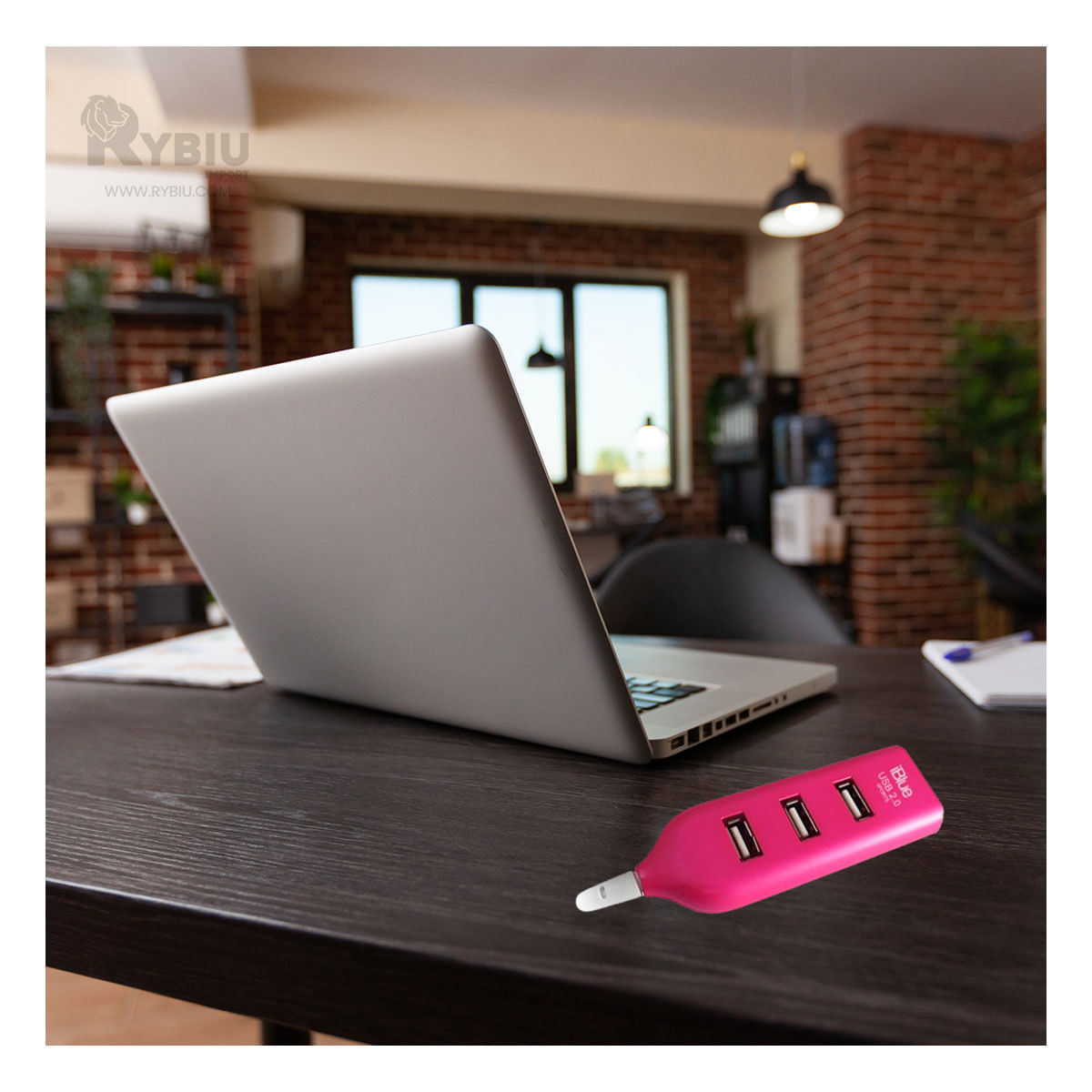 Conector Pequeño de 1m de Color Fucsia Y+Post-it adhesivos