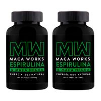 Espirulina y Maca Negra 500 mg Maca Works Pack x 2