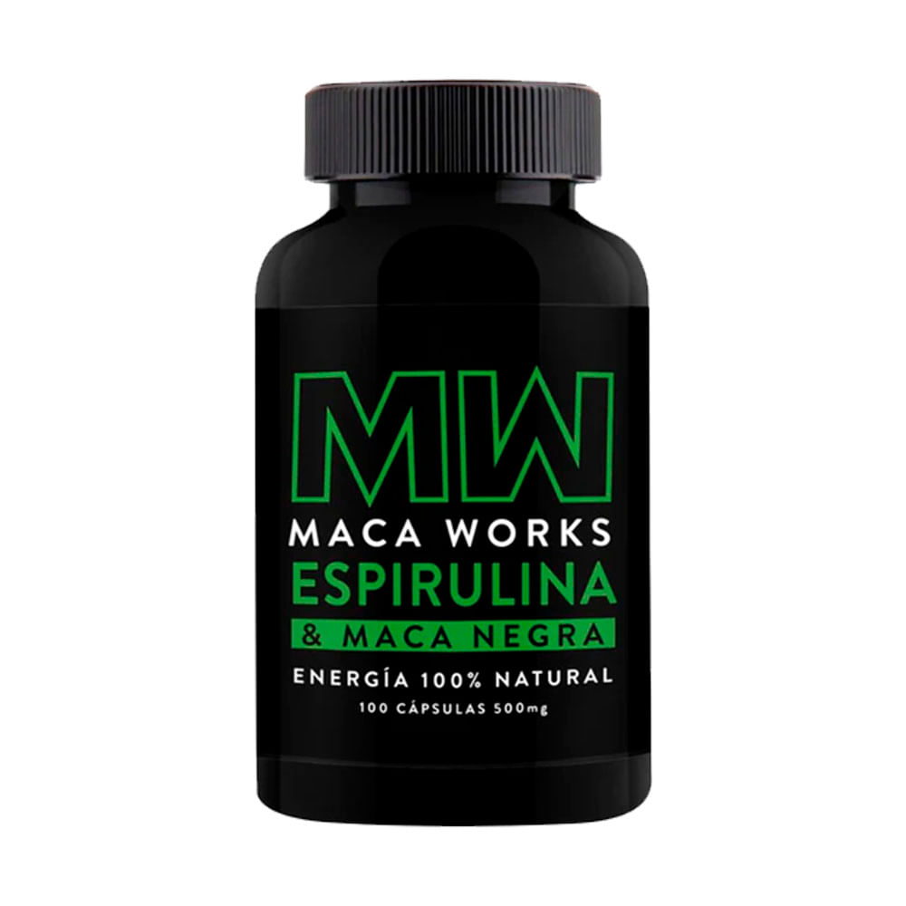 Espirulina y Maca Negra 500 mg Maca Works