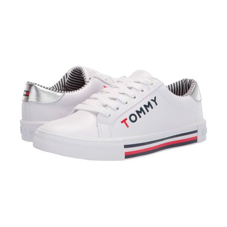 Zapatillas Tommy Hilfiger Modelo Twkery Original Blanco con Logo Tommy para Mujer Talla 42