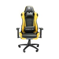 Silla Gamer Primus Gaming Chair THRONOS 100T Amarillo-Negro Sop 120kg