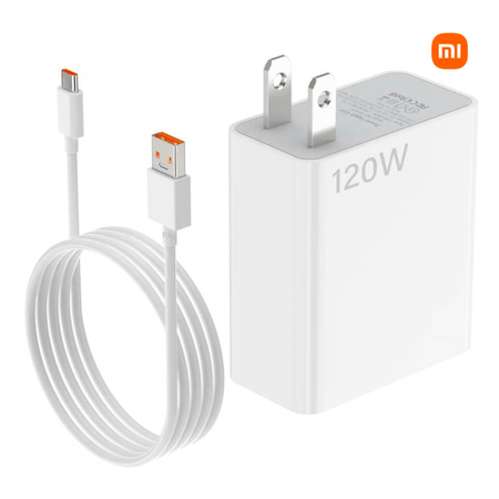 Cargador Generico Carga Rapida Xiaomi 120W Tipo C Turbo