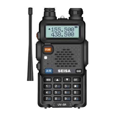 Walkie Talkie con Radio FM 2 Vías 128 Canales Alcance 1-7 km ST-UV5R