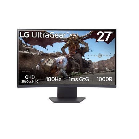 Monitor LG 27GS60QC 27 Pulg UltraGear Curvo QHD VA 2560x1440 HDMI DP