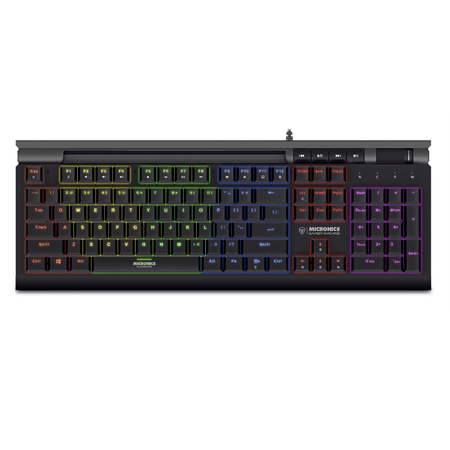 Teclado Gamer Mecanico Rgb Usb Warrior Mic Gk1000 Micronics