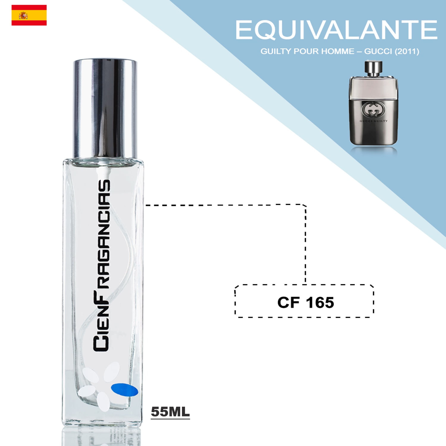 Perfume Cien Fragancias equivalente a Guilty Pour Compara precios con Compy.pe