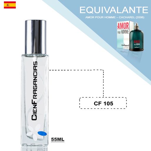 Perfume Cien Fragancias equivalente a Amor Pour Homme Cacharel