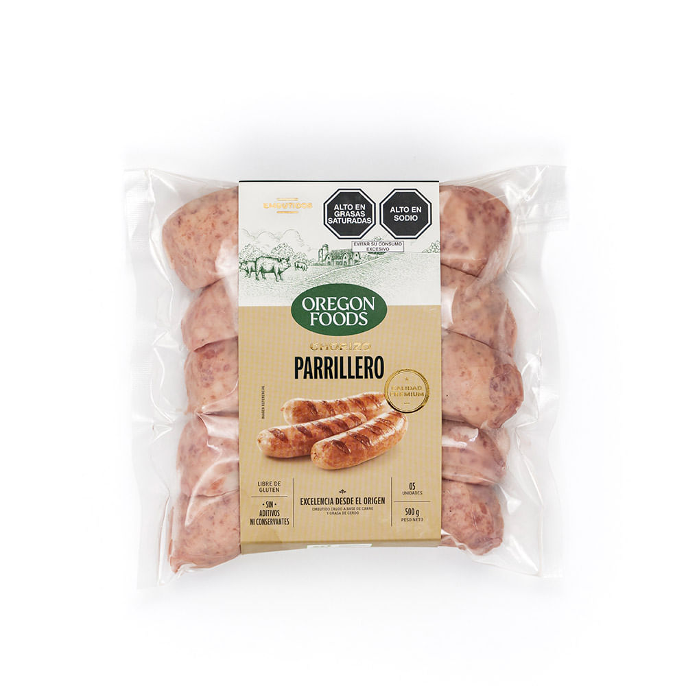 Chorizo Parrillero OREGON FOODS Paquete 500g