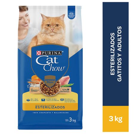 Violeta al límite Artista Comida para Gatos CAT CHOW Esterilizados Bolsa 3kg | plazaVea - Supermercado