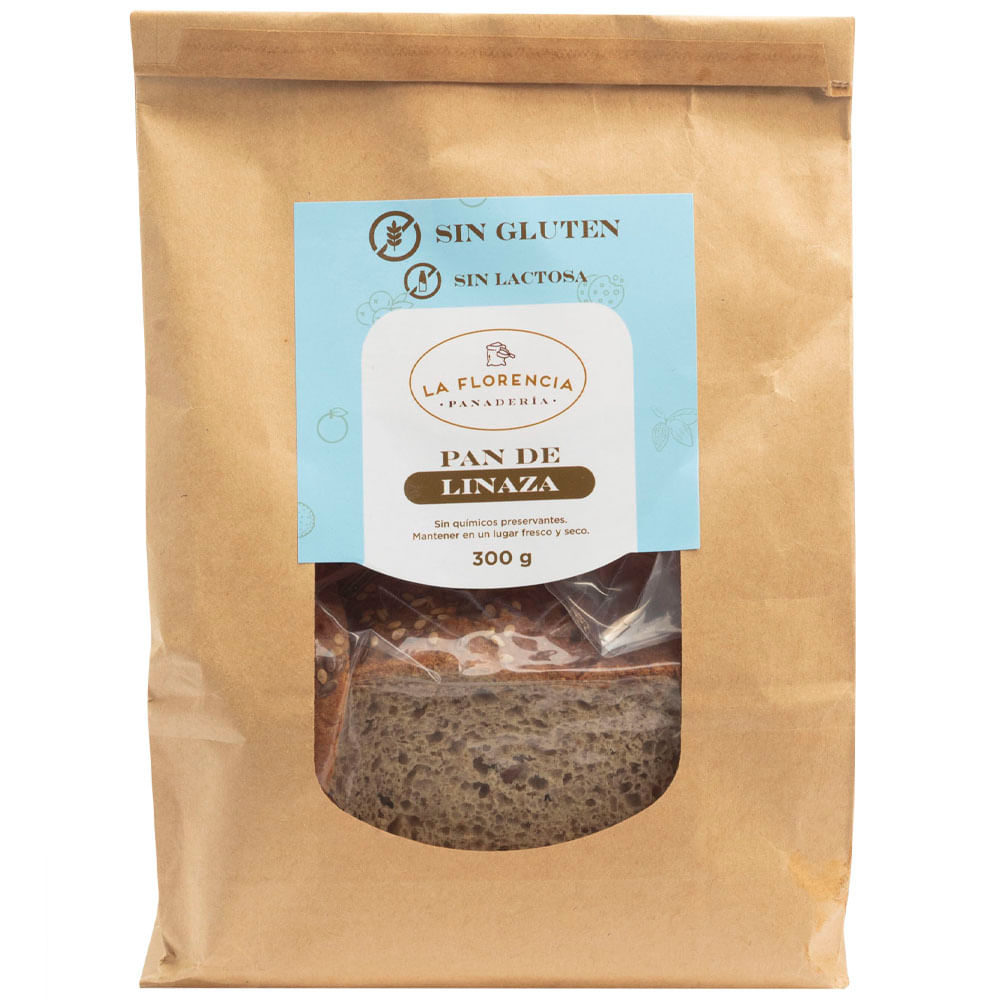 Pan de Linaza sin Gluten LA FLORENCIA Bolsa 300g