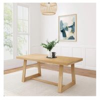 Mesa de Comedor Clásica TU MESITA Collins color Duna