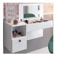Tocador Flotante TU MESITA Miriam color Blanco 1 cajón 1 puerta