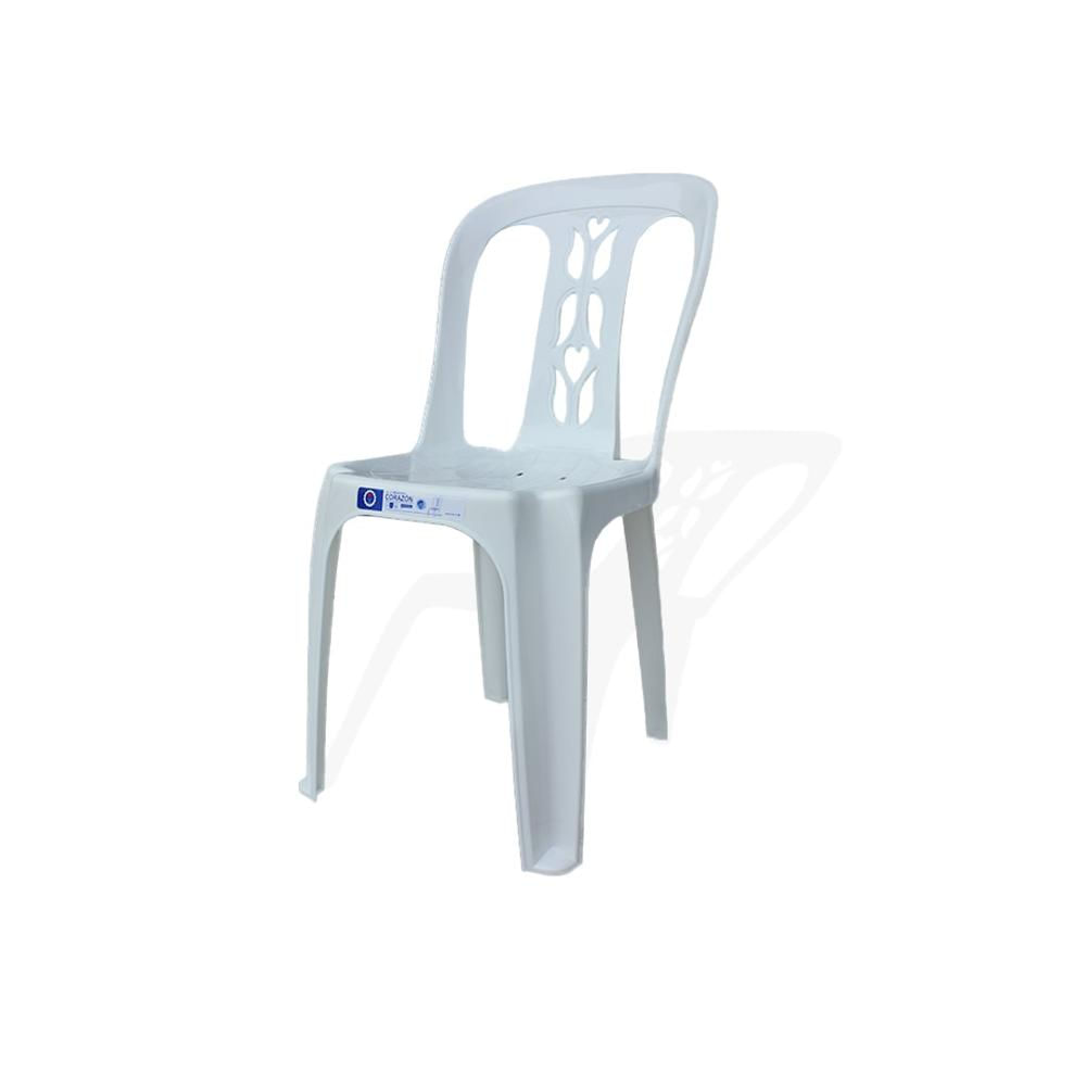 Silla Irsa Plast Moderna Corazón Blanco