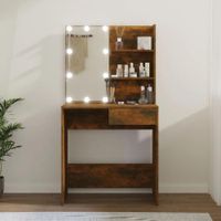 Tocador Clásico TU MESITA klein color Marrón 1 cajón LED
