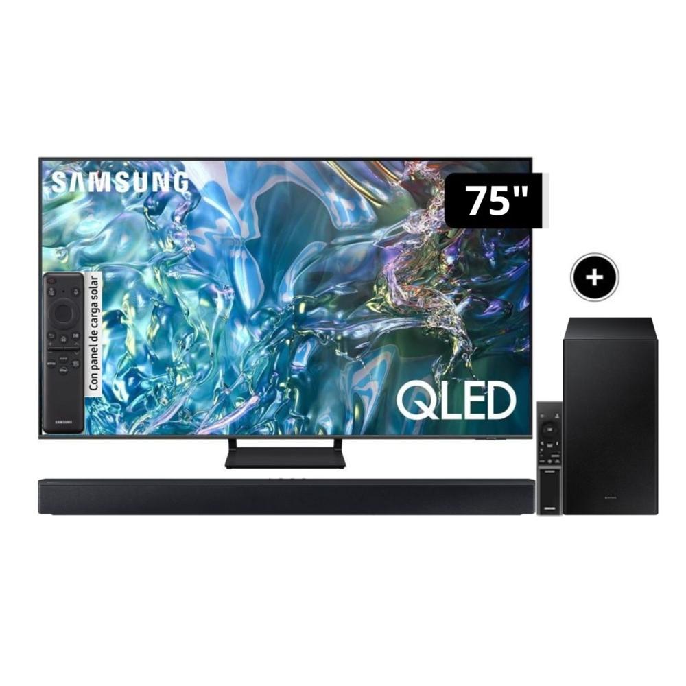 Televisor Samsung QLED Tizen OS Smart Tv 75"" 4K QN75Q65DAGXPE + Soundbar HW C450