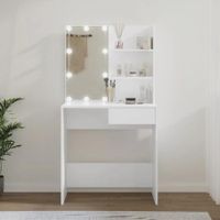 Tocador Clásico TU MESITA klein color Blanco 1 cajón LED