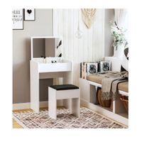 Tocador Multiusos TU MESITA Sofía color Blanco con espejo 1 puerta