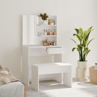 Tocador Clásico TU MESITA Mandy con Espejo color Blanco 1 cajón