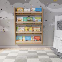 Librero Infantil TU MESITA Flotante Leo color Duna 4 niveles