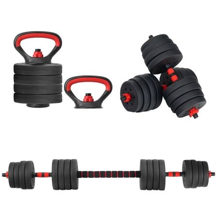 Set de Pesas Plastificada Convertible 20kg BF