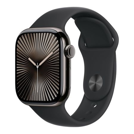 Apple Watch Series 10 Titanium (GPS + Celular) 42 mm SM - Slate Sport Band Negra