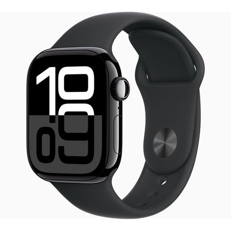 Apple Watch Series 10 Aluminio (GPS + Celular) 42 mm SM - Negro Sport Band Negro