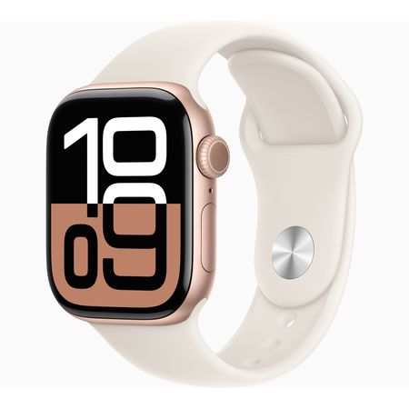 Apple Watch Series 10 Aluminio (GPS) 42 mm SM - Oro Rosa Sport Band Star Light