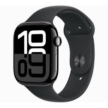 Apple Watch Series 10 Aluminio (GPS + Celular) 46 mm SM - Negro Sport Band Negro