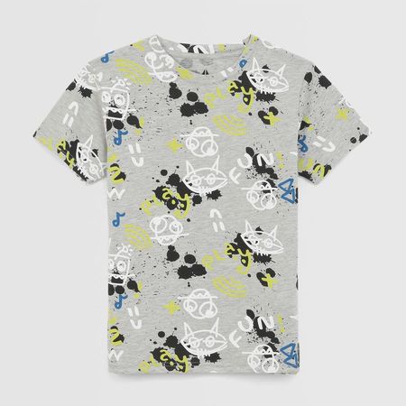 Polo Para Teen Niño Aereal All Over Print AE-PMC ALL OVER PRINT-V4-PV25 GRISM 12