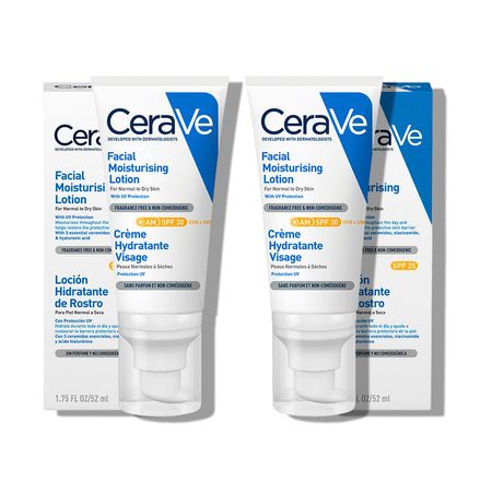 Crema Hidratante Cerave Facial SPF 30 AM 52ml 2 Unidades