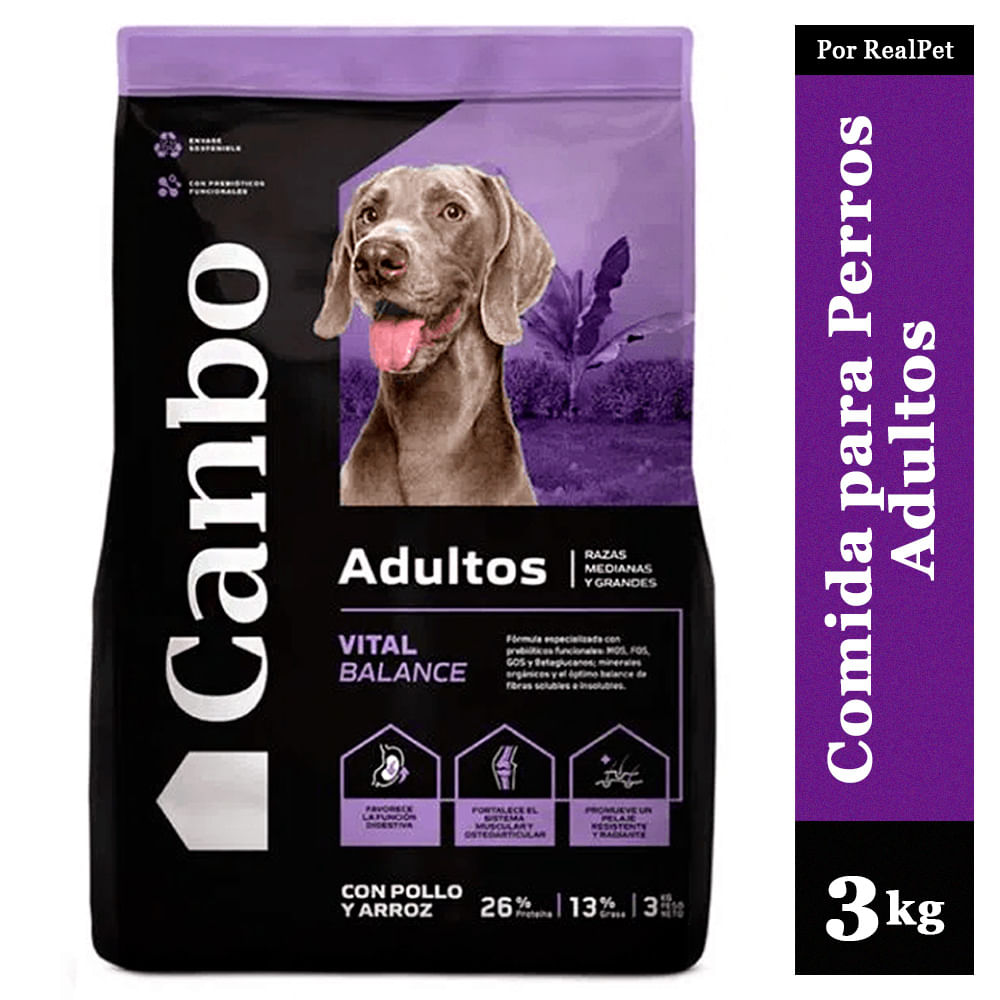 Comida Perro Adulto Mediano Grande Canbo Balance Pollo 3 kg