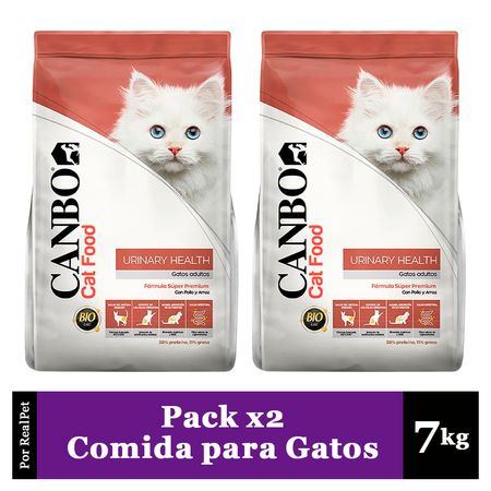 Pack x2 Comida Gato Problemas Urinarios Canbo Urinary 7 kg