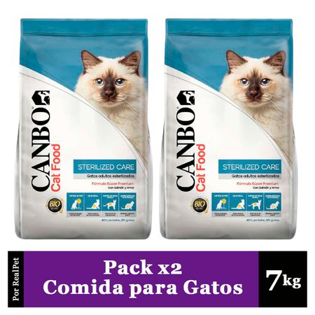 Pack x2 Comida para Gato Esterilizado Canbo Sterilized 7 kg