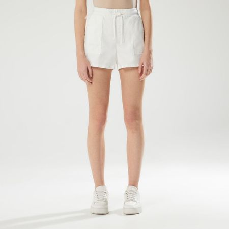 Short Mujer Pret Rib Hypnotic OFF WHITE 32