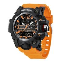 Reloj Deportivo Sanda 3133 Resina Análogo-Digital Naranja