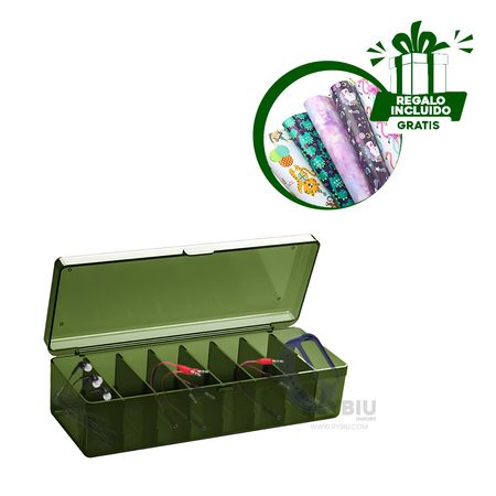 Caja Versatil Multiuso en Color Verde Y+Papel de Regalo