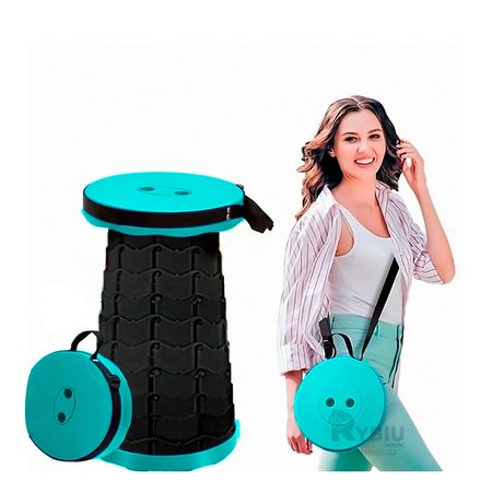 Silla Compacta para Camping en Tono Turqueza Y+Agendita