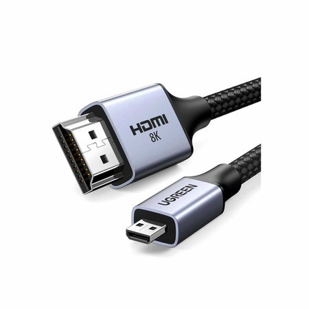 Cable Ugreen Micro Hdmi a Hdmi 2 Metros 2.1 8K 60 Hz Ultra HD 15517